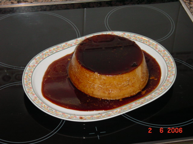 accede a la receta del flan de chocolate