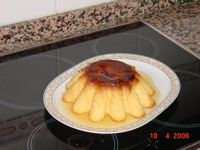 accede a la receta del flan de manzana